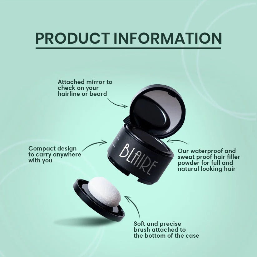 BLAIRE Hair Filler Cream Powder – Instant Hair Volume & Coverage