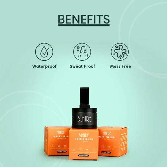 BLAIRE Hair Filler Cream Powder – Instant Hair Volume & Coverage