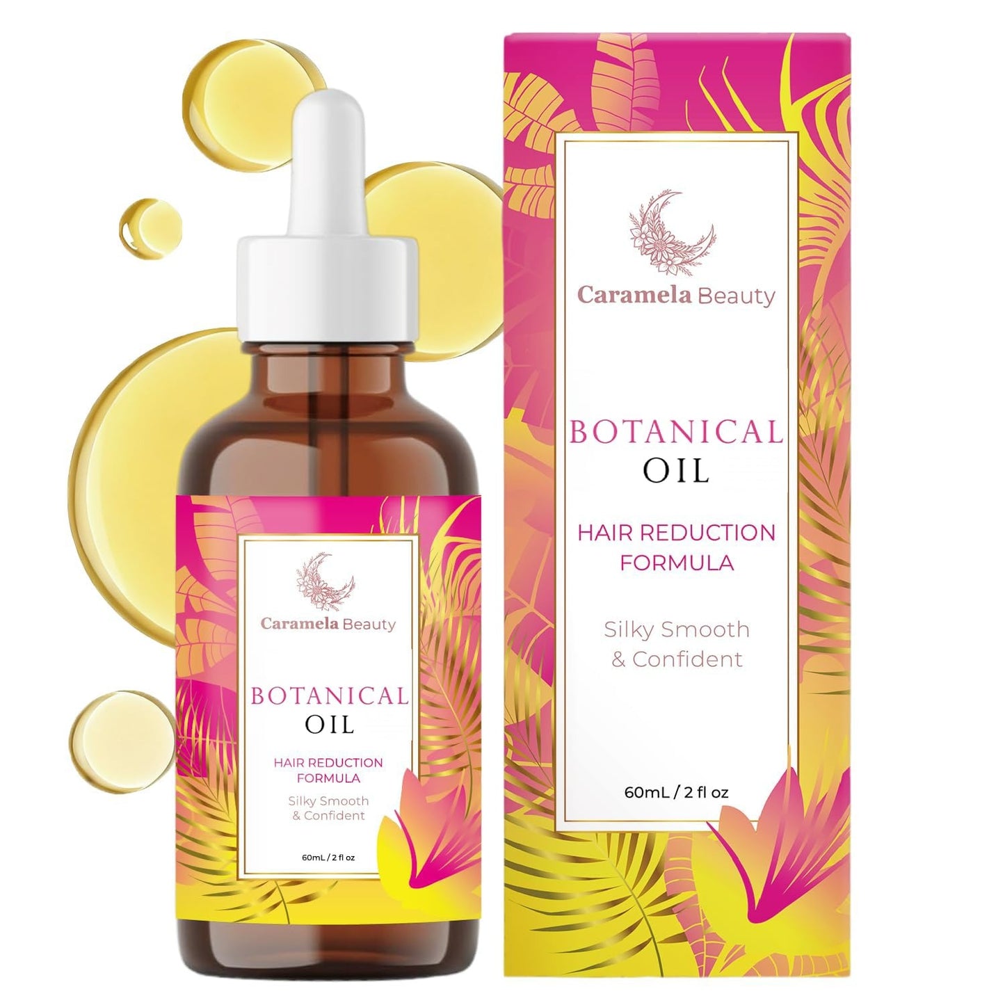 Cyperus Rotundus Oil 60ml  Natural Hair Removal Oil for Reducing Body Hair Growth & Smooth Skin for All Skin Types